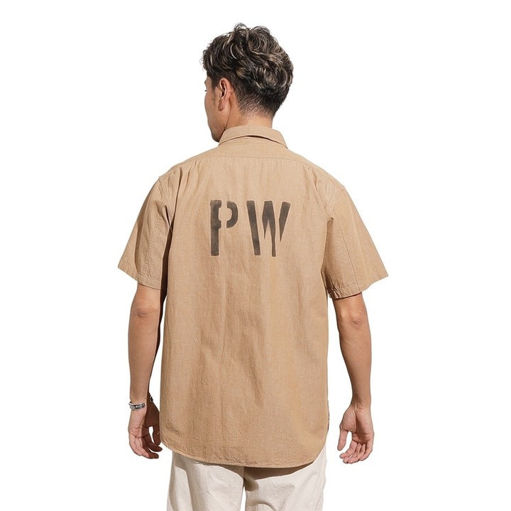 【Coming soon】S/S Officer Shirt PW Stencil Custom【CT21114B】