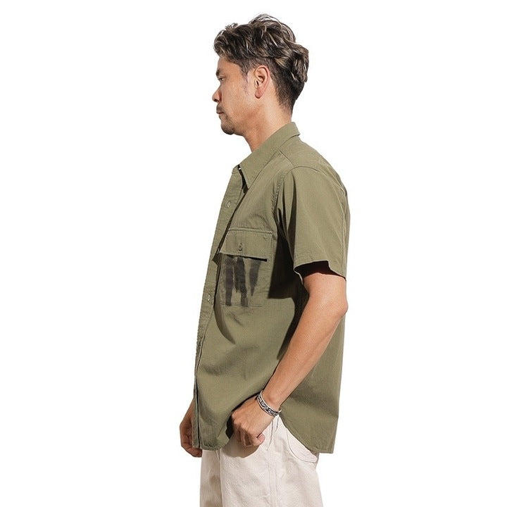 【Coming soon】S/S Officer Shirt PW Stencil Custom【CT21114B】