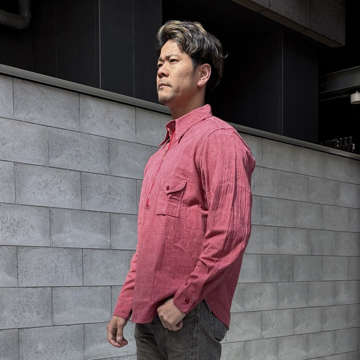 未使用 JELADO ジェラード Ciggy Shirt AG13104 シギ−シャツ 長袖シャツ シャンブレー ワークシャツ フレイクネイビー M  99001240 JELADO Ciggy Shirt 【AG13104】