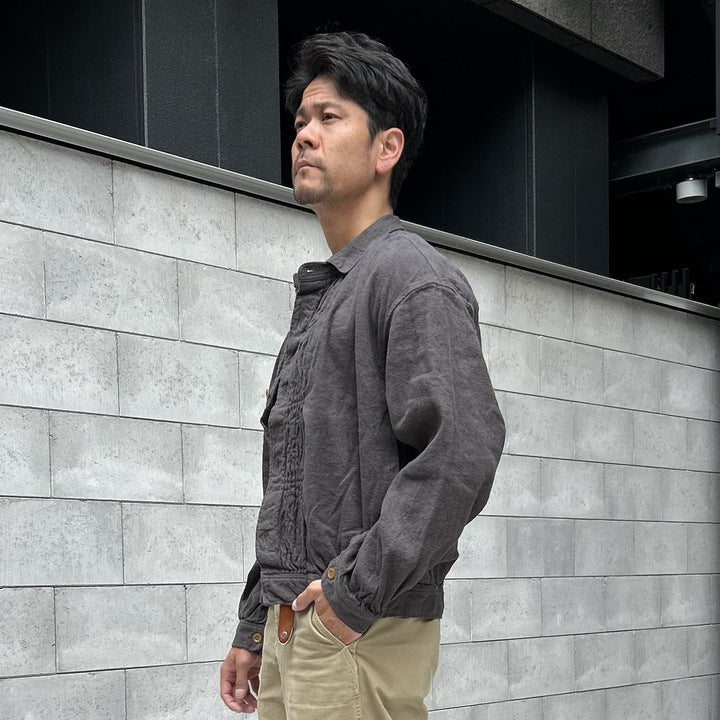 The 2 Monkeys French Work Blouse 【TM11451】