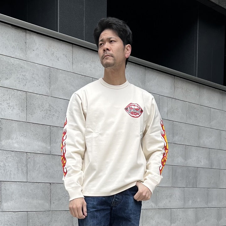 Flame Sleeve Tee【AB11207】