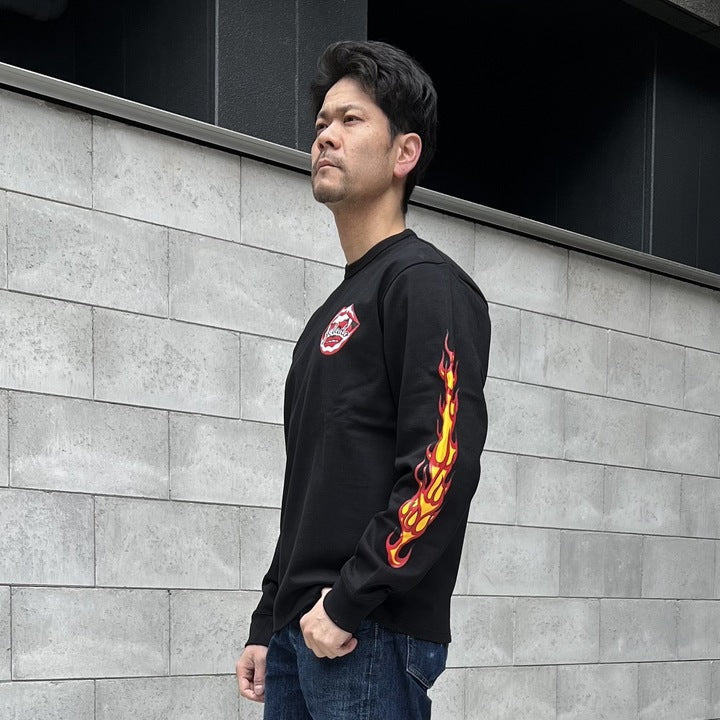 Flame Sleeve Tee【AB11207】