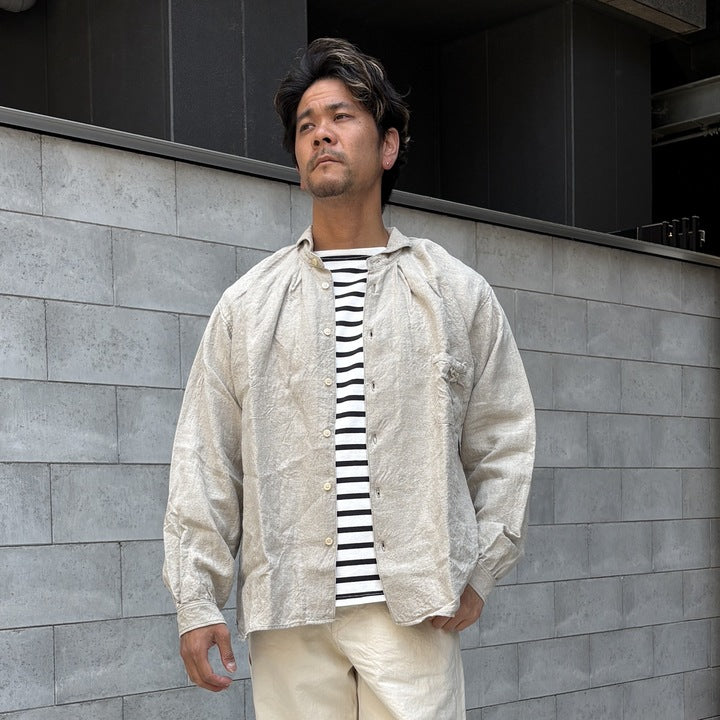 The 2 Monkeys Linen Cambrai Shirt【TM21160】 – JELADO