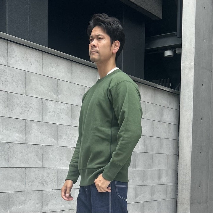 Warmup Reverse Weave Crew Neck Sweat【AB12241】