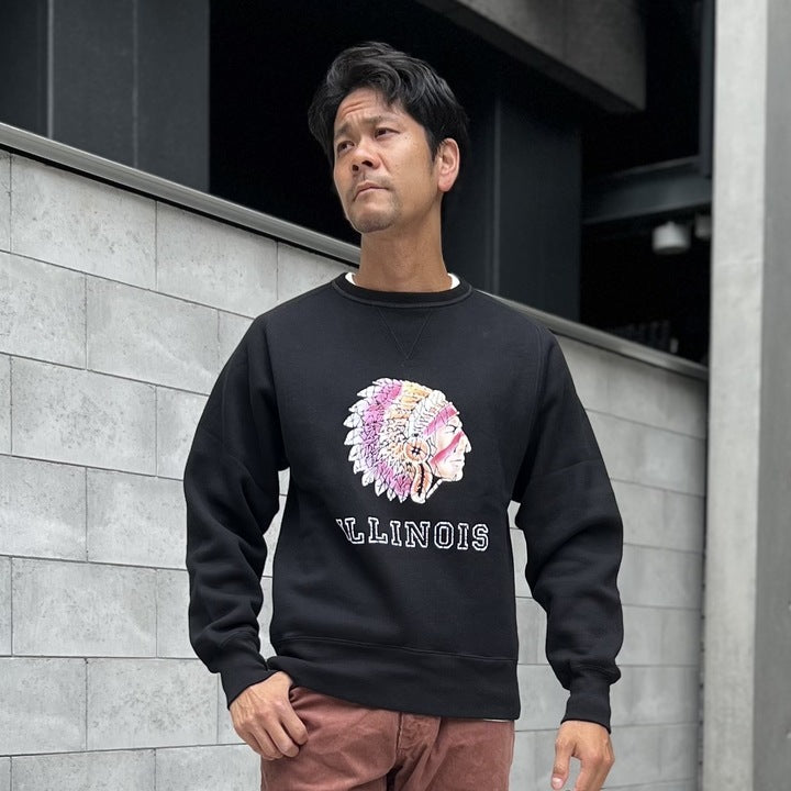 ILLINOIS Flocky Pt Sweat【AB12201】