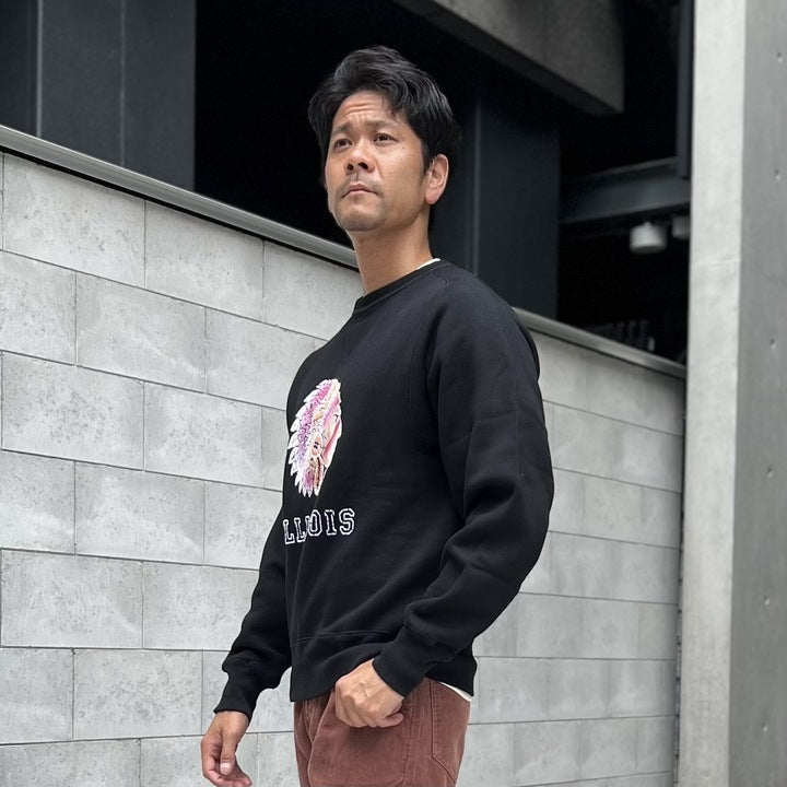 ILLINOIS Flocky Pt Sweat【AB12201】