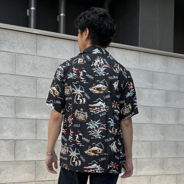 Kona Bay Hawaii 　Hawaiian Island Black【BK-UA2301】