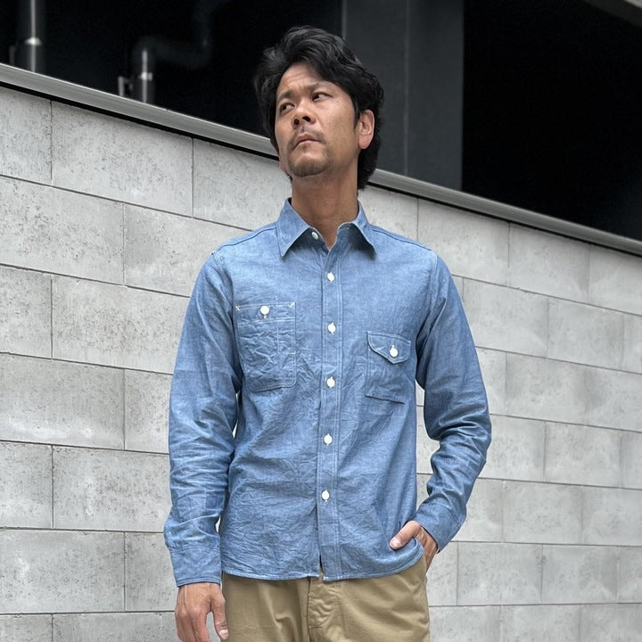 JELADO Smoker Shirt Indigo Chambray【JP94112】