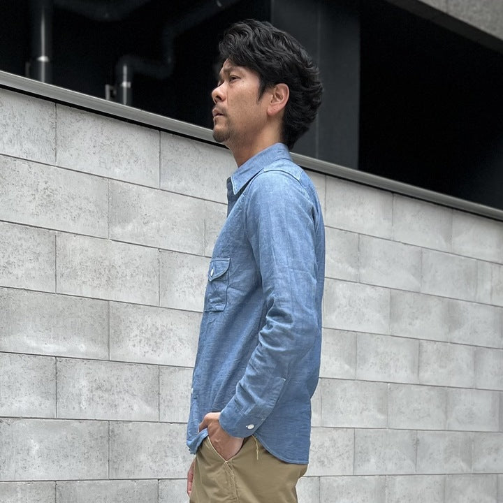 JELADO Smoker Shirt Indigo Chambray【JP94112】