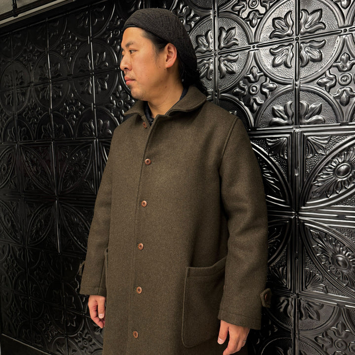 The 2 Monkeys Long-A Wool Over Coat【TM03434】