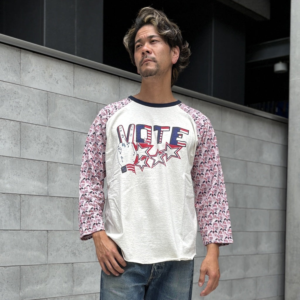 Raglan Tee VOTE Print【AB23212】