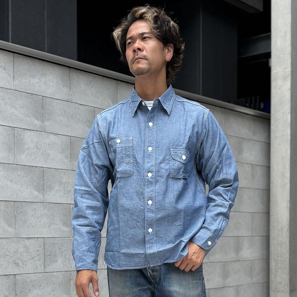JELADO Smoker Shirt Indigo Chambray【JP94122】