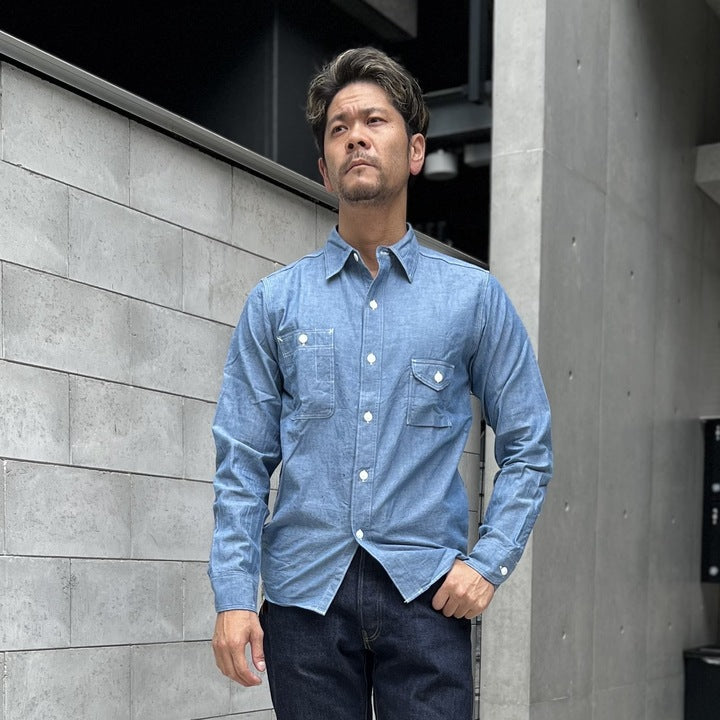 JELADO Smoker Shirt Indigo Chambray【JP94112】