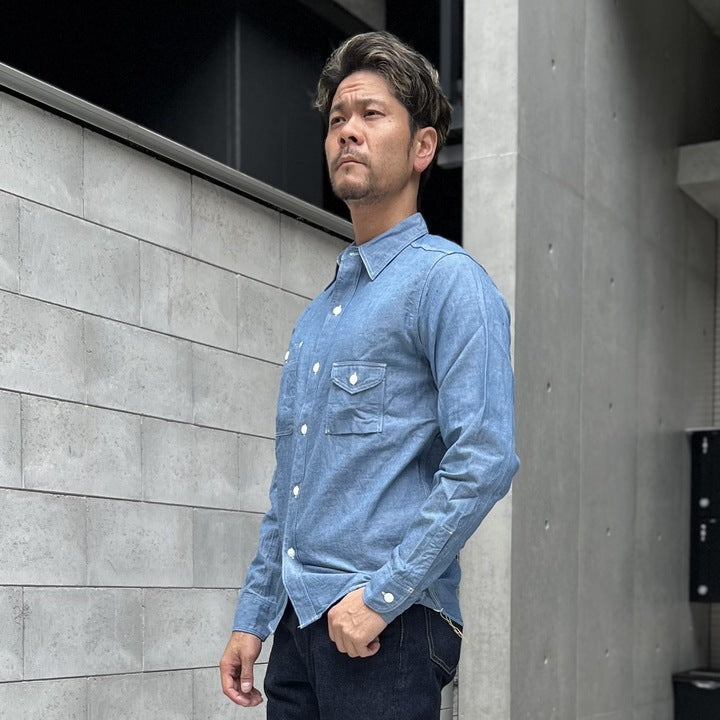 JELADO Smoker Shirt Indigo Chambray【JP94112】