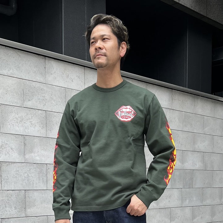 Flame Sleeve Tee【AB13233】