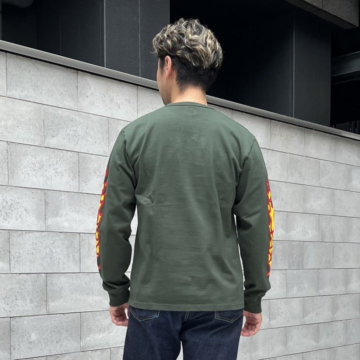 Flame Sleeve Tee【AB13233】