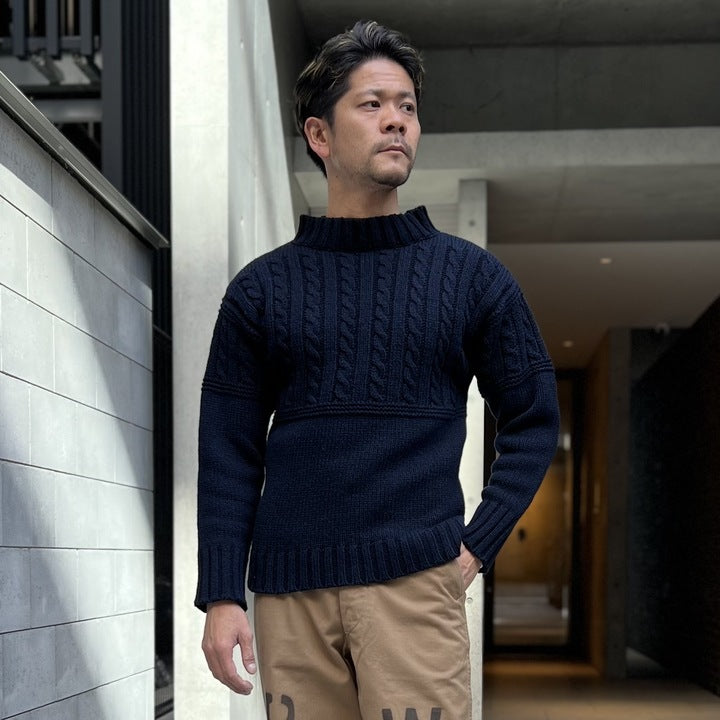 The 2 Monkeys Old Style Guernsey Sweater【TM13853】