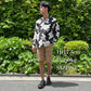 Kona Bay Hawaii 　Big Wednesday Hibiscus L/S Black 【BK-UL2202BK】