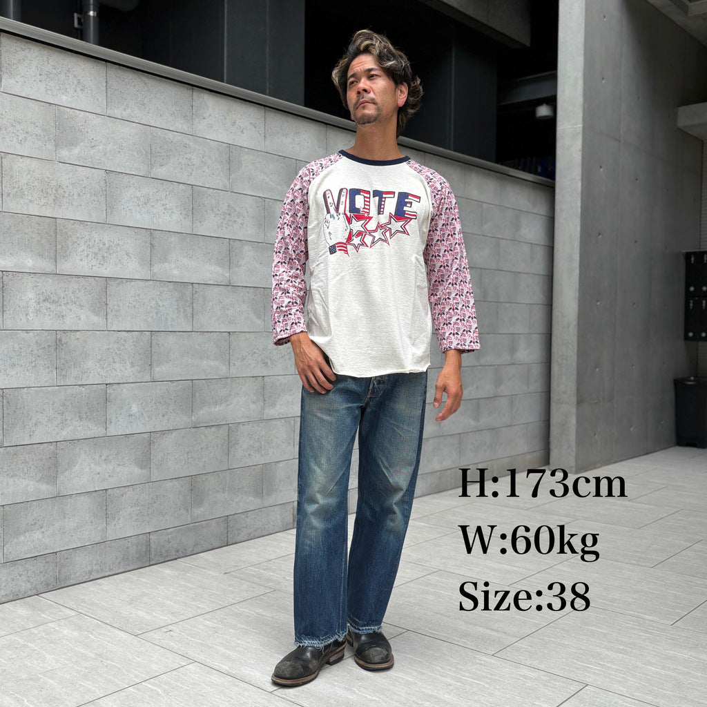 Raglan Tee VOTE Print【AB23212】