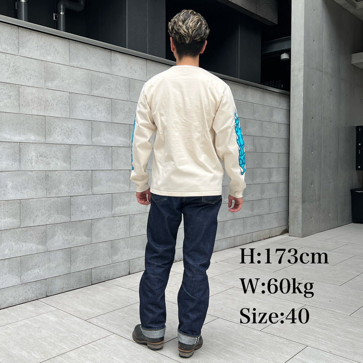 Flame Sleeve Tee【AB13233】