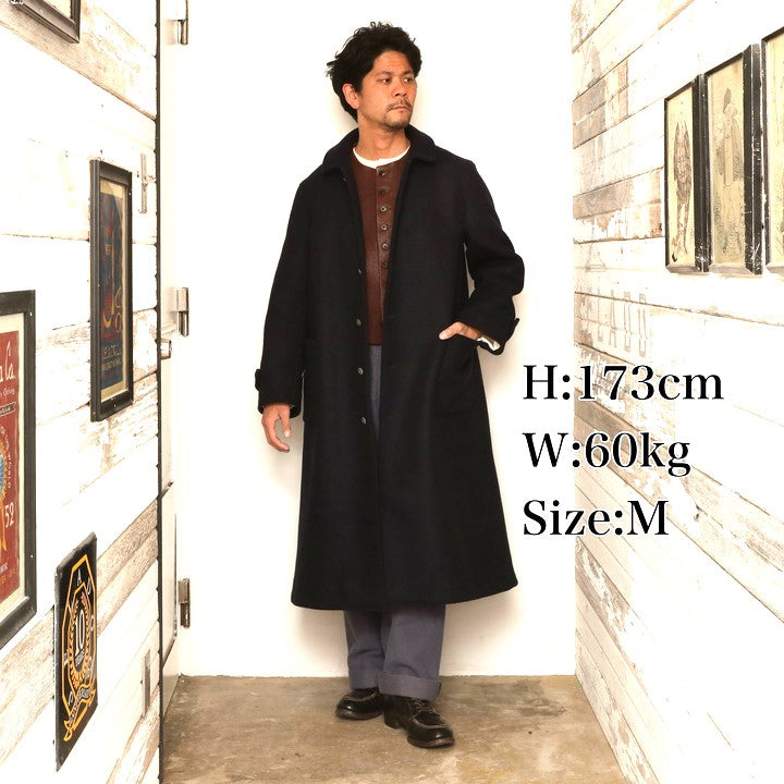 The 2 Monkeys Long-A Wool Over Coat【TM03434】