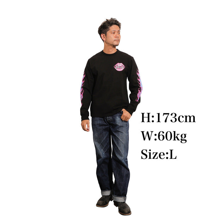 【Coming Soon】Flame Sleeve Tee【AB21234】
