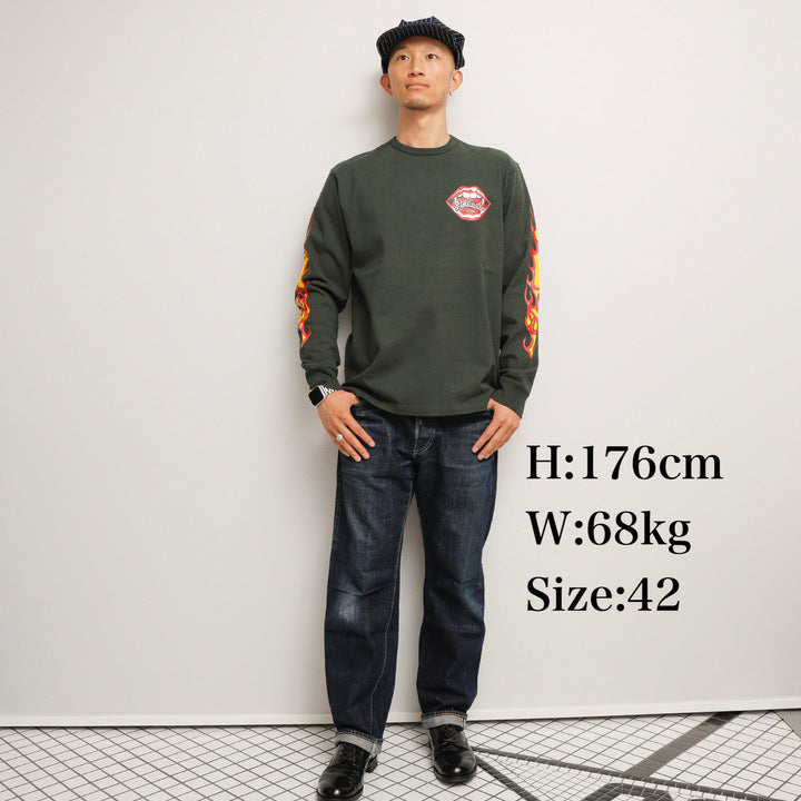 Flame Sleeve Tee【AB13233】