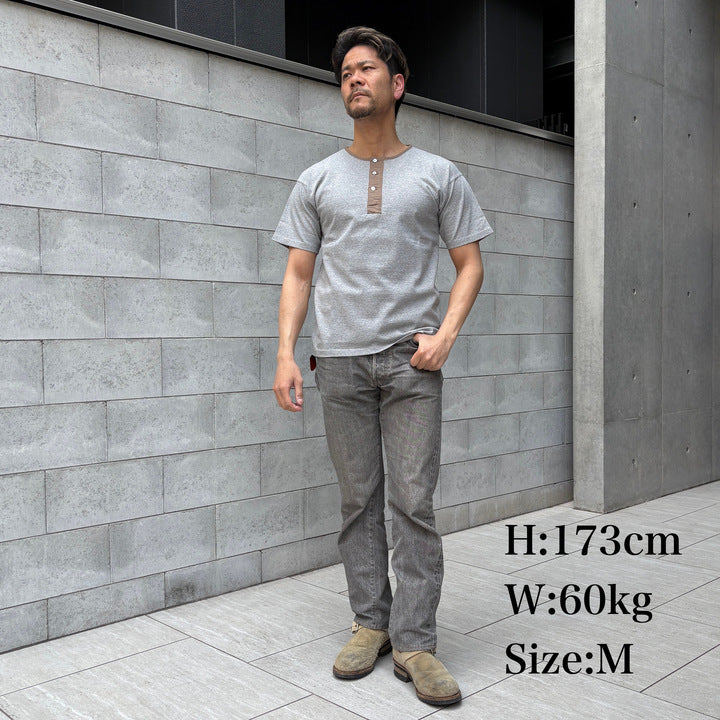 The 2 Monkeys Classic Henley Shirt【TM12244】
