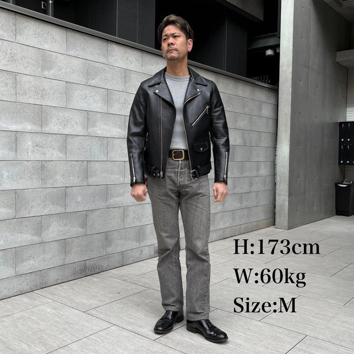 JELADO Rebel Jacket Horse Hide Semi Aniline Finish Black【SG71428】