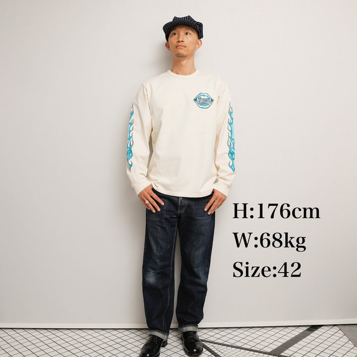 Flame Sleeve Tee【AB13233】