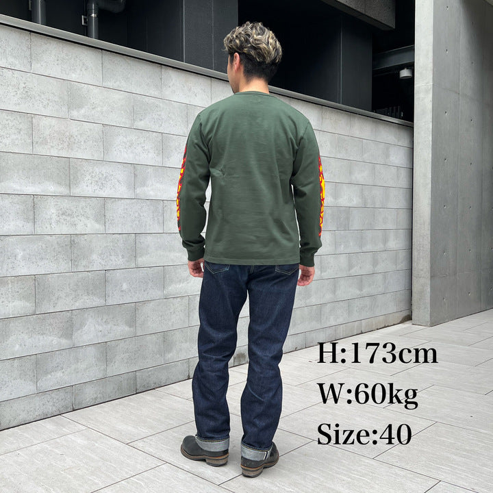 Flame Sleeve Tee【AB13233】