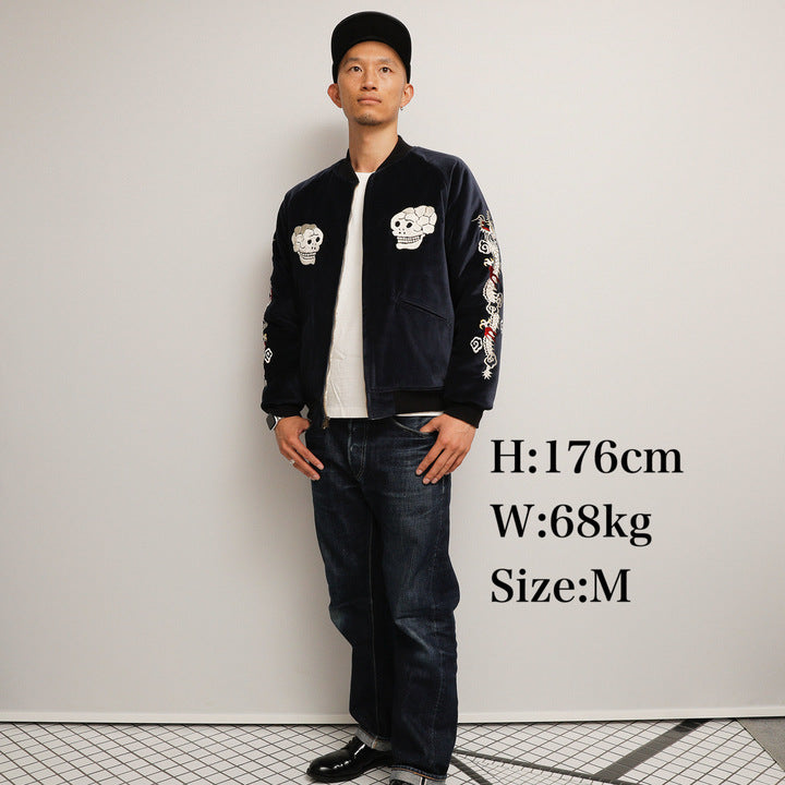 JELADO Skull Snake Souvenir Jacket 【JP13409】