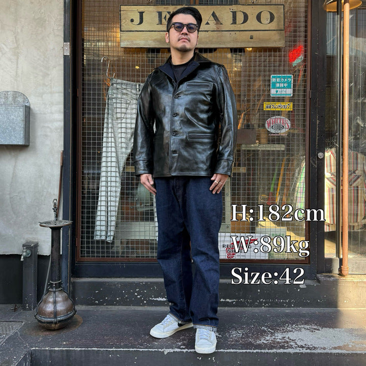 COLIMBO STOCKMANS' LEATHER COAT -30's Style Leather Work Coat- Horse Hide【ZZ-0132】