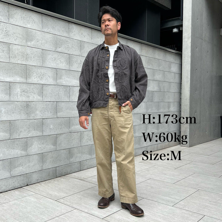 The 2 Monkeys French Work Blouse 【TM11451】