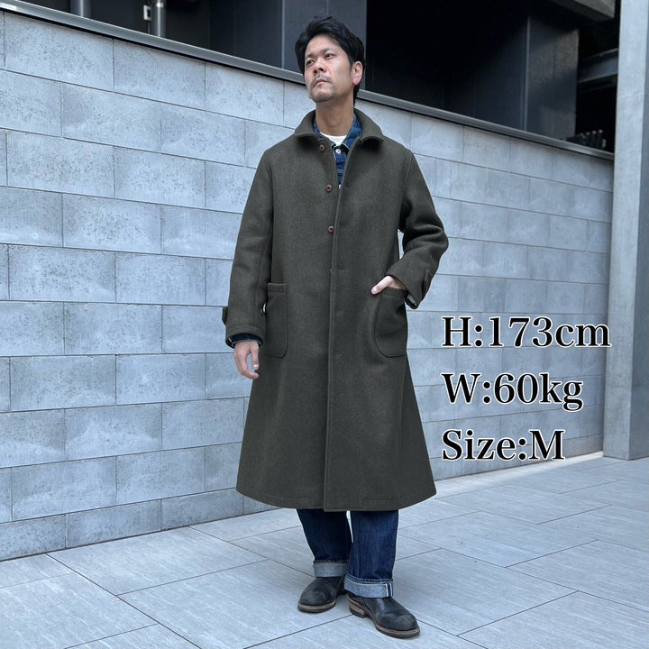 The 2 Monkeys Long-A Wool Over Coat【TM03434】