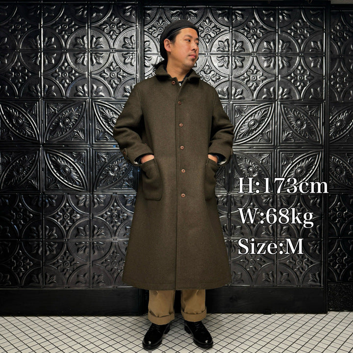 The 2 Monkeys Long-A Wool Over Coat【TM03434】