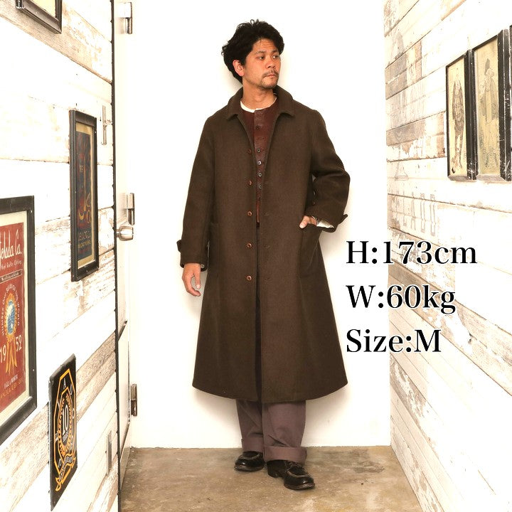 The 2 Monkeys Long-A Wool Over Coat【TM03434】