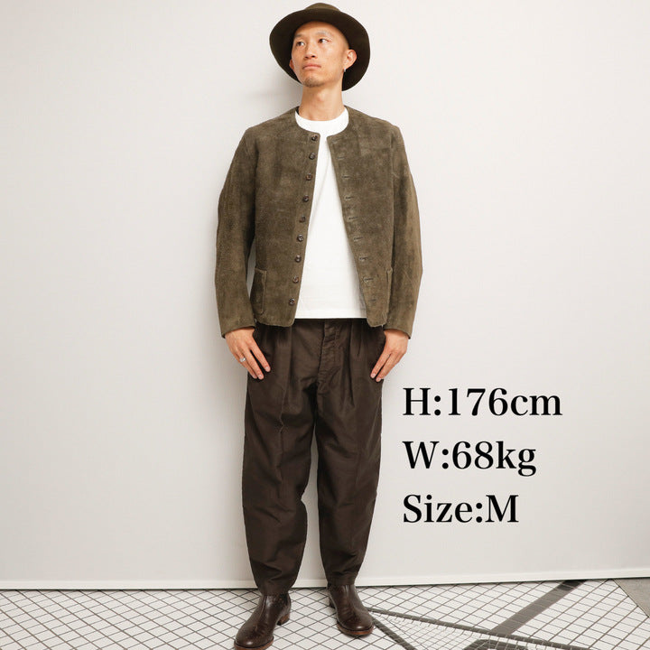 The 2 Monkeys Round-neck Leather Waistcoat【TM03430】