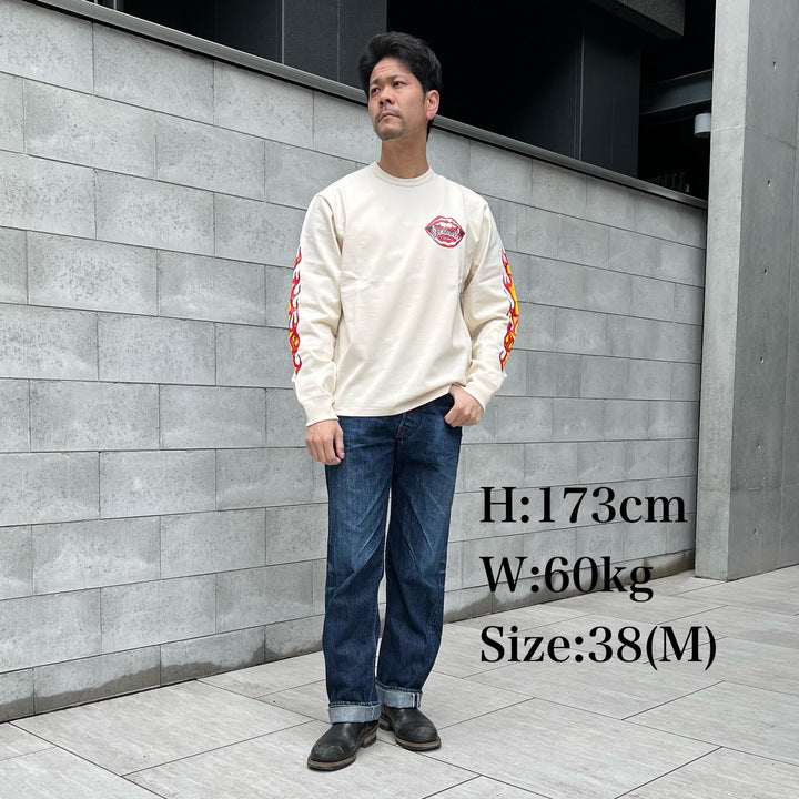 Flame Sleeve Tee【AB11207】