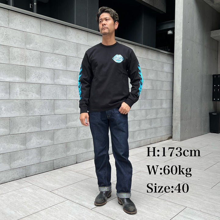 Flame Sleeve Tee【AB13233】