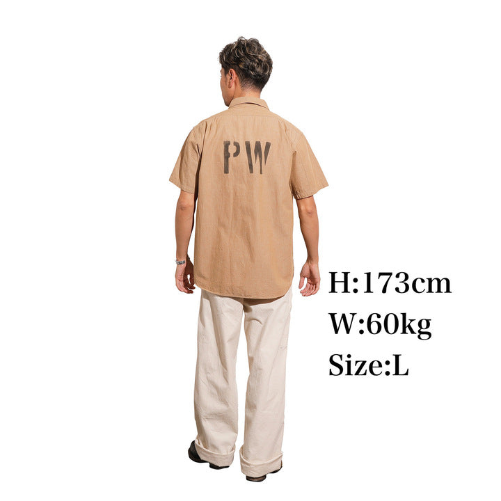 【Coming soon】S/S Officer Shirt PW Stencil Custom【CT21114B】