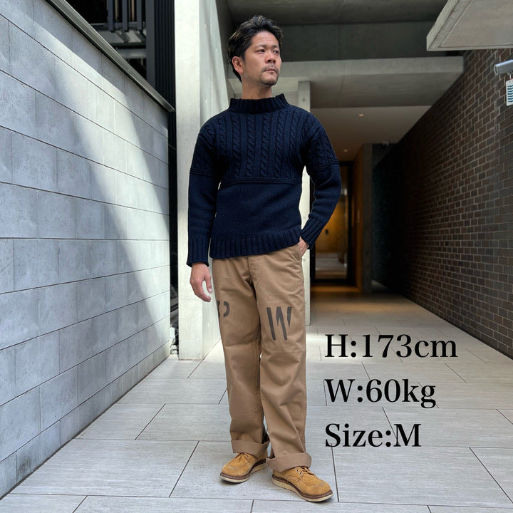 The 2 Monkeys Old Style Guernsey Sweater【TM13853】