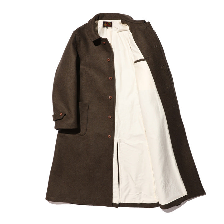 The 2 Monkeys Long-A Wool Over Coat【TM03434】