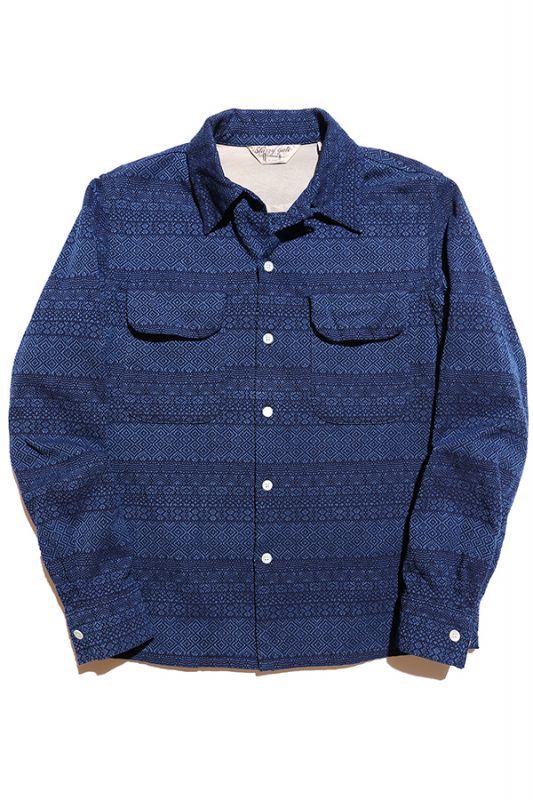 JELADO Westcoast shirt(ウエストコーストシャツ) Indigo sashiko(刺し子)【SG41118】