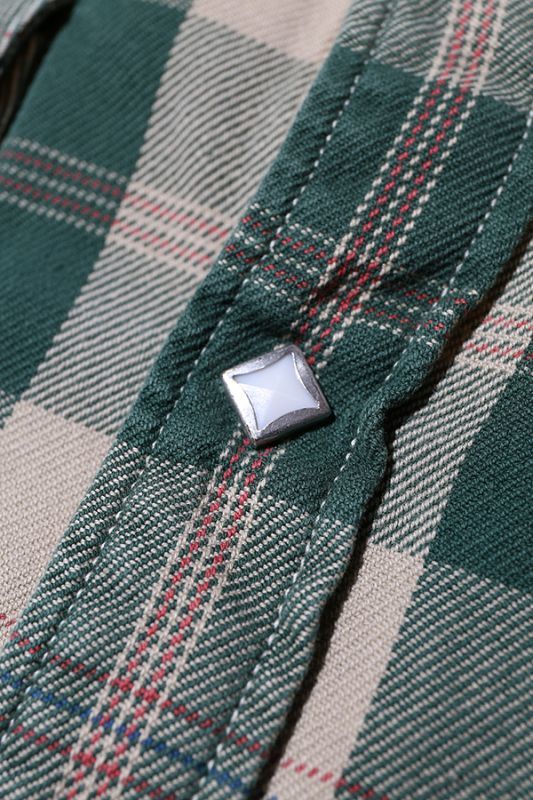 JELADO Vintage Check Western Shirt (ヴィンテージチェック ウエスタンシャツ) Green【JP41121】