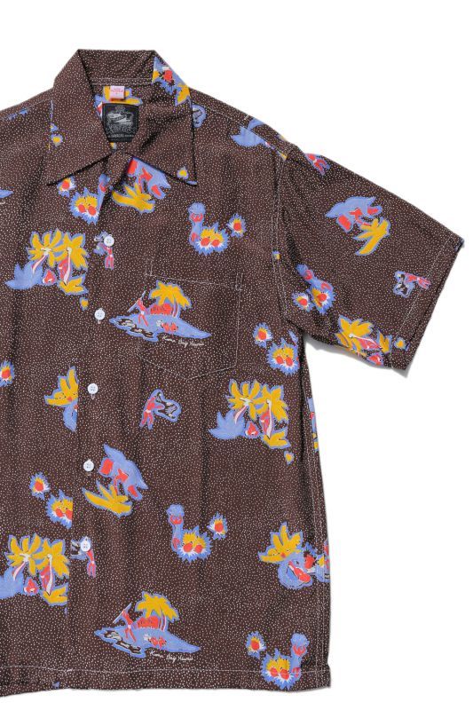 Kona Bay Hawaii Dot Aloha Shirt (ドットアロハシャツ)【BK-RA1905】