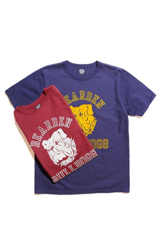 JELADO Bearden Bulldogs (バーデンブルドッグ) Tee Old Navy Wine【AB41258】