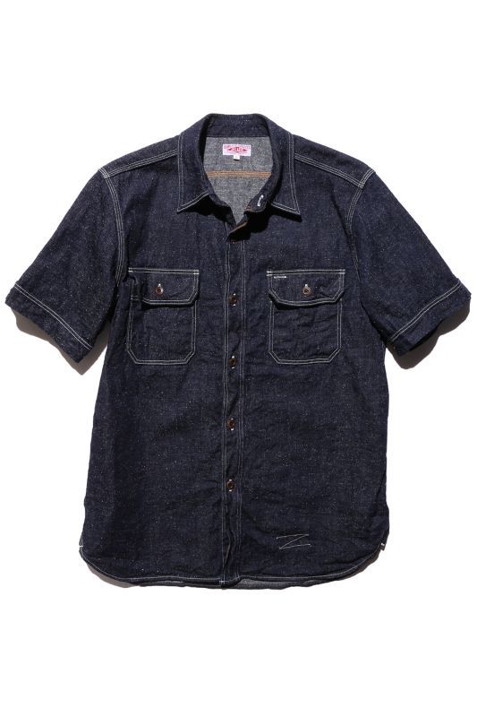 JELADO S/S Work Shirt(ショートスリーブ ワークシャツ)Nep Denim【JP42109】