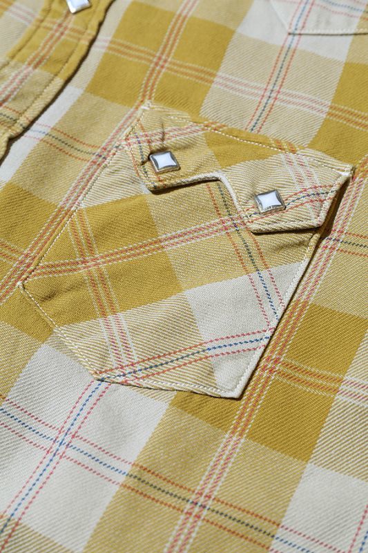 JELADO Vintage Check Western Shirt (ヴィンテージチェック ウエスタンシャツ) Mustard【JP41121】