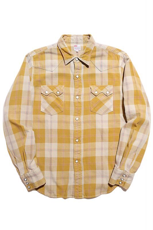 JELADO Vintage Check Western Shirt (ヴィンテージチェック ウエスタンシャツ) Mustard【JP41121】